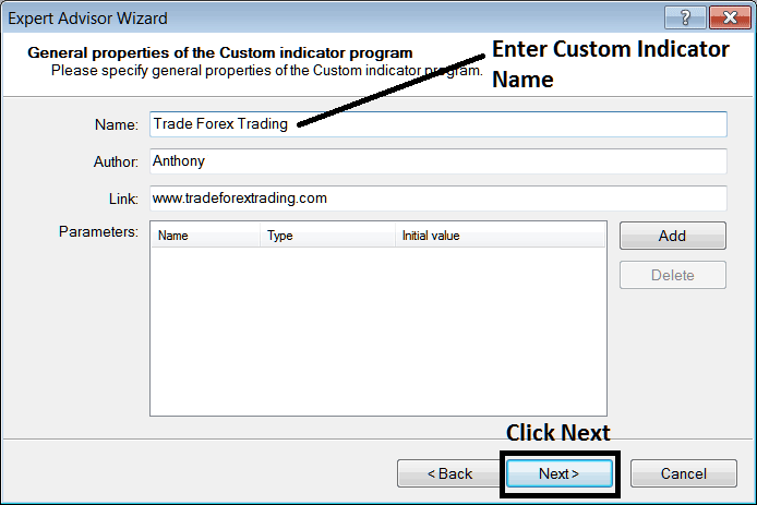 Name of New Custom Indicator on MT4 Indices Trading Platform - What is MetaTrader 4 Custom Indicators?