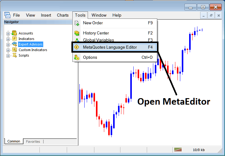 MT5 Indices Trading Platform MetaEditor Language: How To Add Automated Indices Trading Expert Advisors