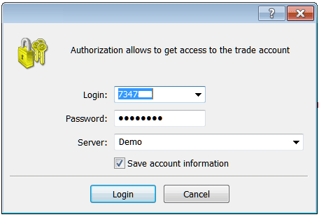MT4 Platform Login Username and Password as Shown Below - Login to MetaTrader 4 Index Trading Account - Index MT4 Trading Account Login