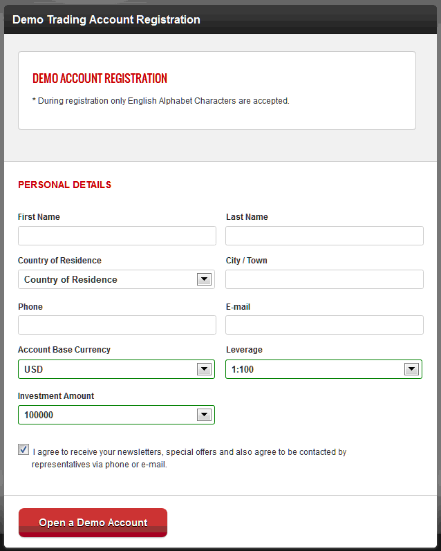 How to Open a Trading Demo MT4 Trading Account in MT4