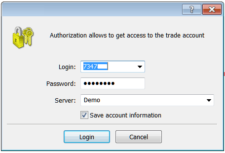 MT5 Indices Trading Platform Login Username and Password as Shown Below