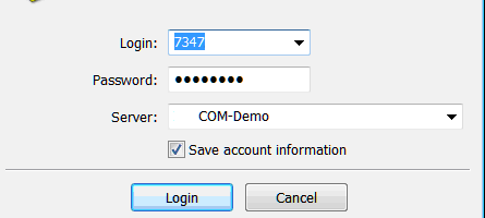 Save Demo Account Information Login and Password - Demo Account MT5